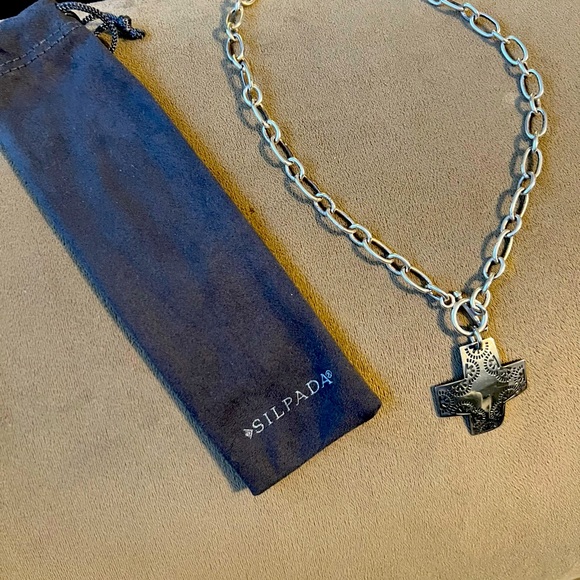 SILPADA VIRTUOSITY CROSS NECKLACE - Picture 3 of 5